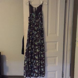 Lauren Conrad purple floral maxi dress!
